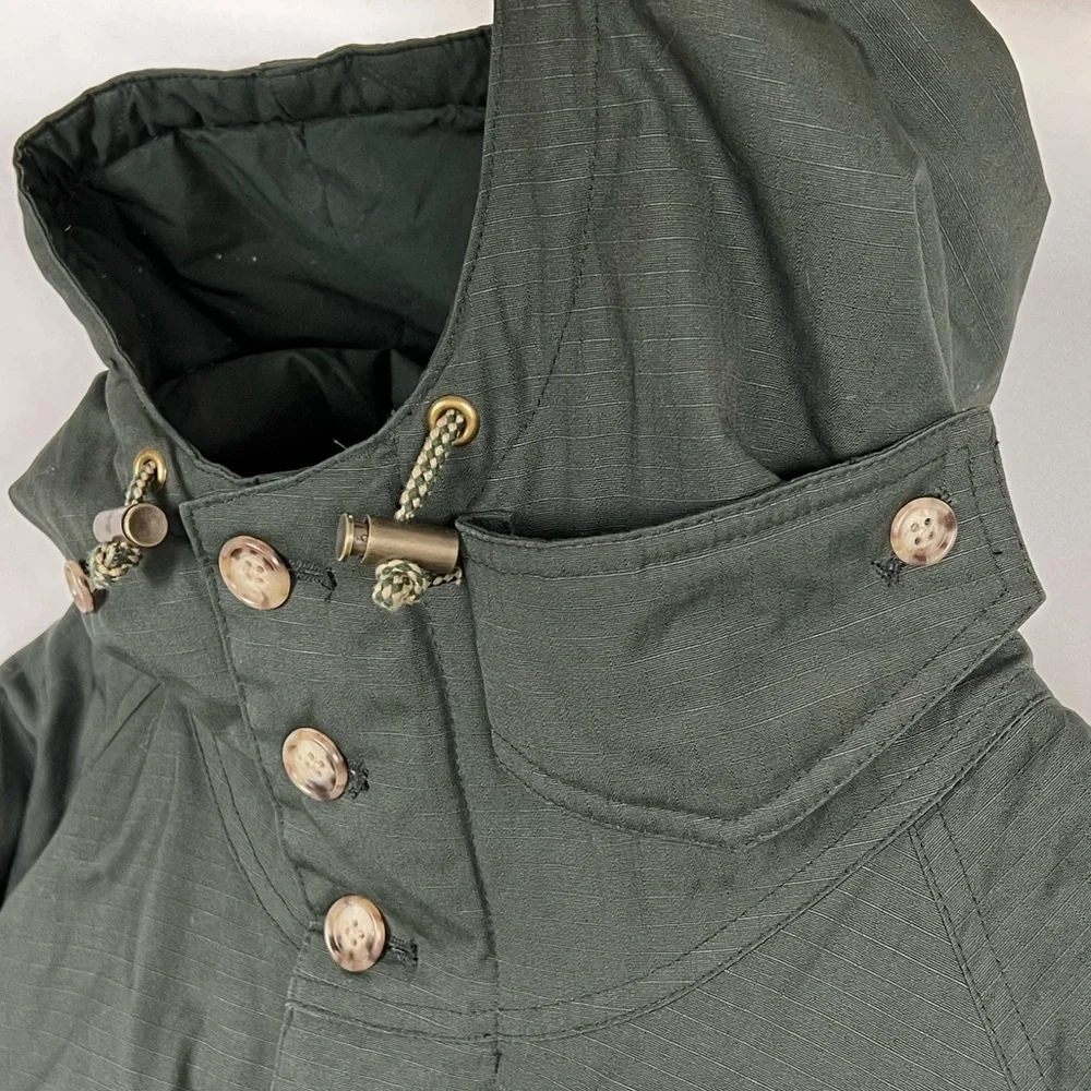 Willis & Geiger Military Ripstop Utility Cargo Hooded Parka Men’s L Heavyweight - Picture 3 of 16